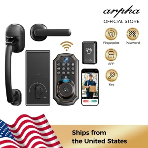 Smart WIFI Keyless Door Lock, Camera Fingerprint