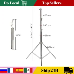 Heavy-Duty Stainless Steel Tripod Stand
