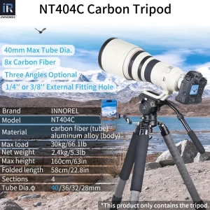 INNOREL NT404C Carbon Fiber Camera Tripod